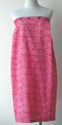 コットン・スタンプバティック・エステ・ラップガウン30233