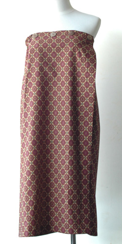 コットン・プリントバティック・エステ・ラップガウン30243