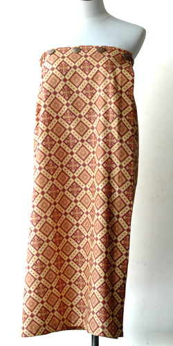 コットン・プリントバティック・エステ・ラップガウン30244