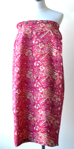 コットン・スタンプバティック・エステ・ラップガウン30253