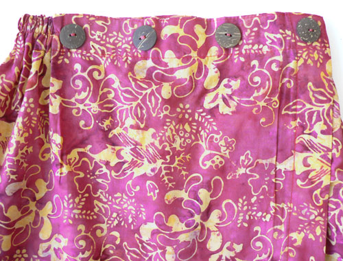 コットン・スタンプバティック・エステ・ラップガウン30256前あき