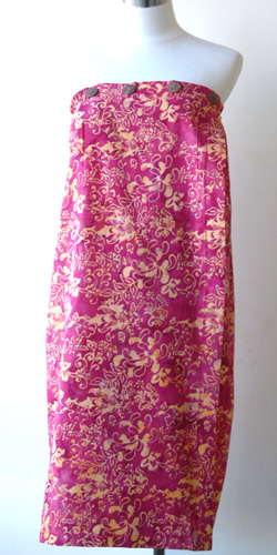 コットン・スタンプバティック・エステ・ラップガウン30256