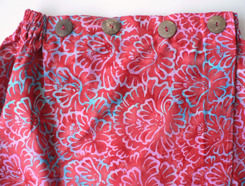 コットン・スタンプバティック・エステ・ラップガウン30262前あき