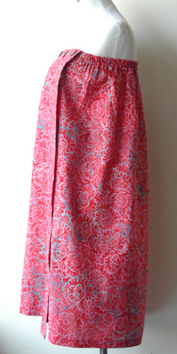 コットン・スタンプバティック・エステ・ラップガウン30262横