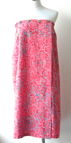 コットン・スタンプバティック・エステ・ラップガウン30262