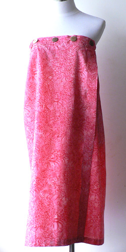 コットン・スタンプバティック・エステ・ラップガウン30265