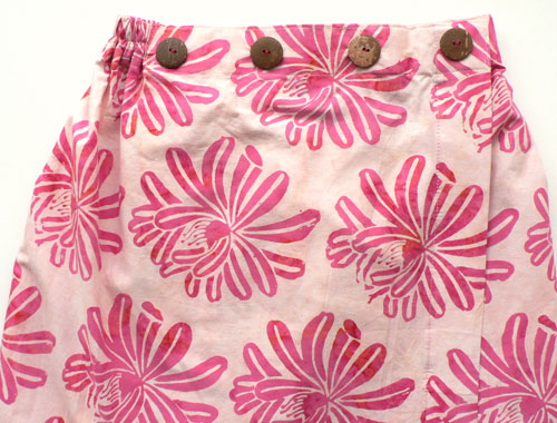 コットン・スタンプバティック・エステ・ラップガウン30266前あき