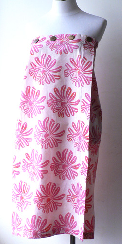 コットン・スタンプバティック・エステ・ラップガウン30266