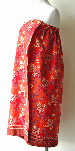 コットン・プリントバティック・エステ・ラップガウン30267横