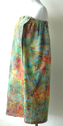 コットン・スタンプバティック・エステ・ラップガウン30273横