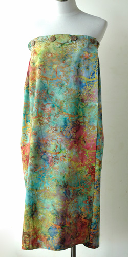 コットン・スタンプバティック・エステ・ラップガウン30273