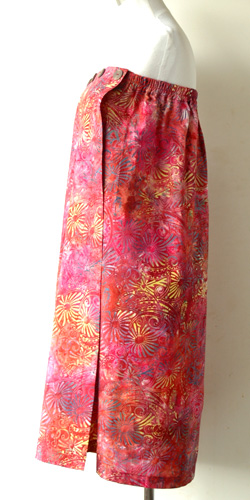 コットン・スタンプバティック・エステ・ラップガウン30296横