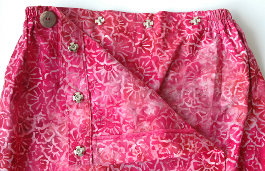 コットン・スタンプバティック・エステ・ラップガウン30309前あき