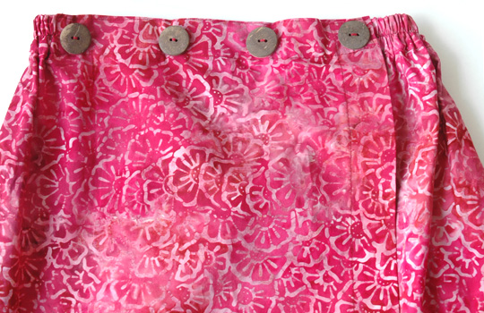 コットン・スタンプバティック・エステ・ラップガウン30309前あき