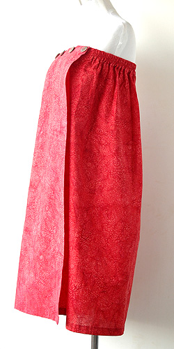 コットン・スタンプバティック・エステ・ラップガウン30312横