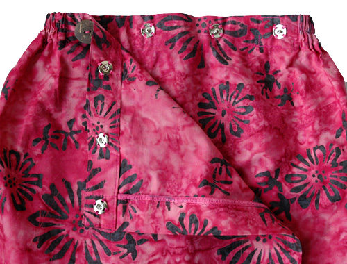 コットン・スタンプバティック・エステ・ラップガウン30313前あき