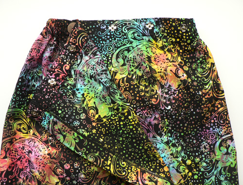 コットン・スタンプバティック・エステ・ラップガウン30315前あき