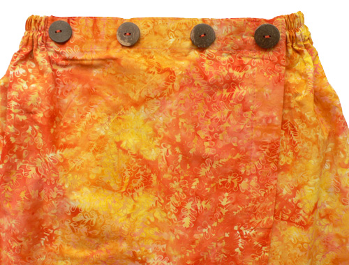 コットン・スタンプバティック・エステ・ラップガウン30318前あき