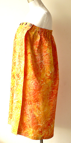 コットン・スタンプバティック・エステ・ラップガウン30318横