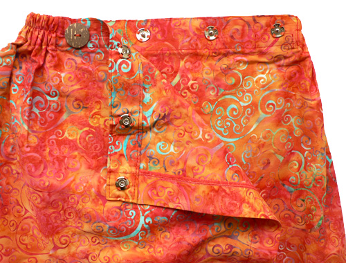 コットン・スタンプバティック・エステ・ラップガウン30319前あき