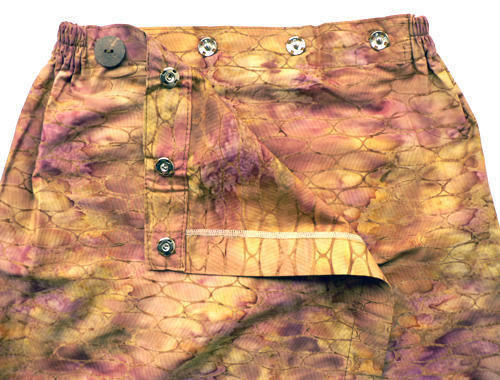 コットン・スタンプバティック・エステ・ラップガウン30320前あき