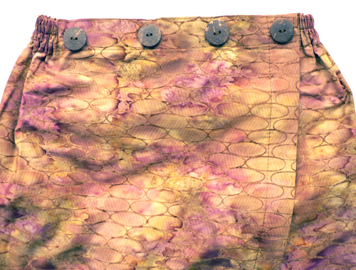 コットン・スタンプバティック・エステ・ラップガウン30320前あき