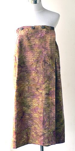 コットン・スタンプバティック・エステ・ラップガウン30320