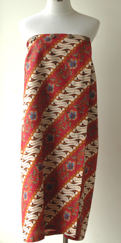 コットン・プリントバティック・エステ・ラップガウン30322B