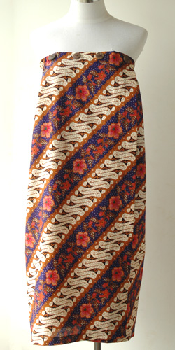 コットン・プリントバティック・エステ・ラップガウン30322C