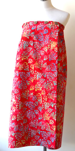 コットン・スタンプバティック・エステ・ラップガウン30330