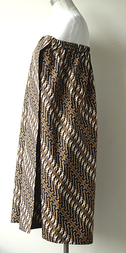 コットン・プリントバティック・エステ・ラップガウン30344横