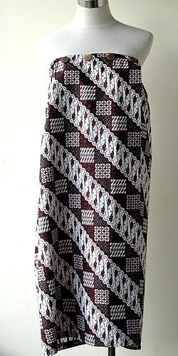 コットン・プリントバティック・エステ・ラップガウン30345