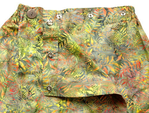 コットン・スタンプバティック・エステ・ラップガウン30346前あき