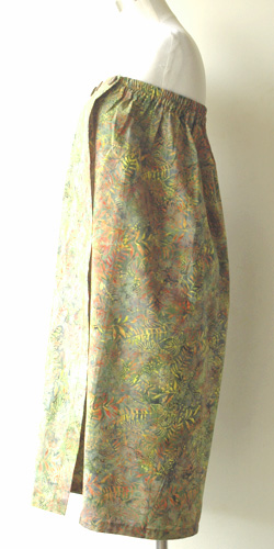 コットン・スタンプバティック・エステ・ラップガウン30346横