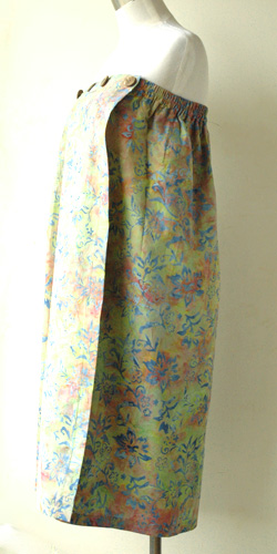 コットン・スタンプバティック・エステ・ラップガウン30348横