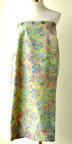 コットン・スタンプバティック・エステ・ラップガウン30348