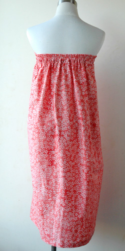 コットン・スタンプバティック・エステ・ラップガウン30365後ろ