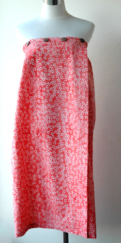 コットン・スタンプバティック・エステ・ラップガウン30365