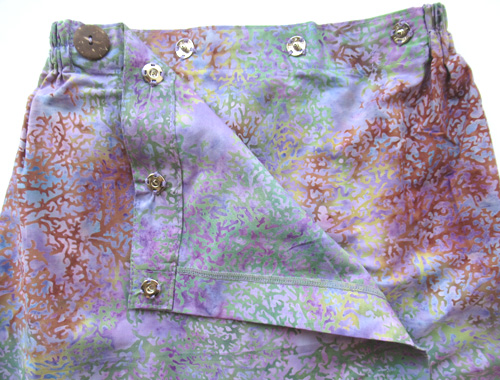 コットン・スタンプバティック・エステ・ラップガウン30368前あき