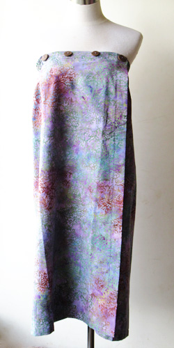 コットン・スタンプバティック・エステ・ラップガウン30368