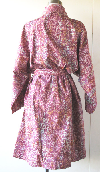 コットンバティック・バスローブ30401後面