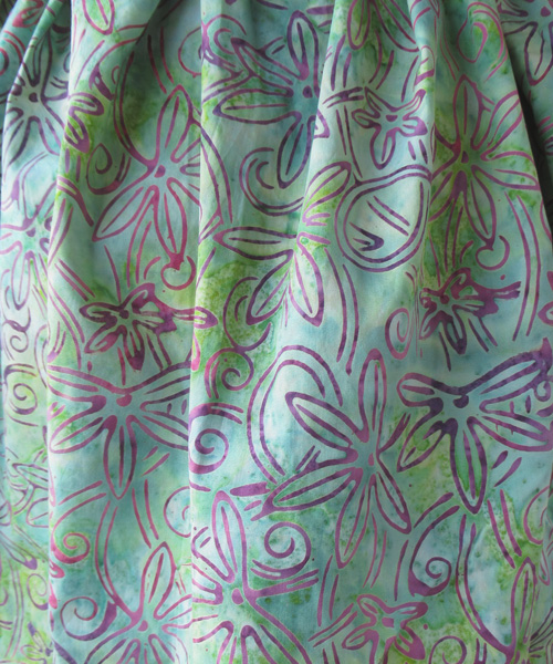 コットンバティック・バスローブ30404柄のアップ