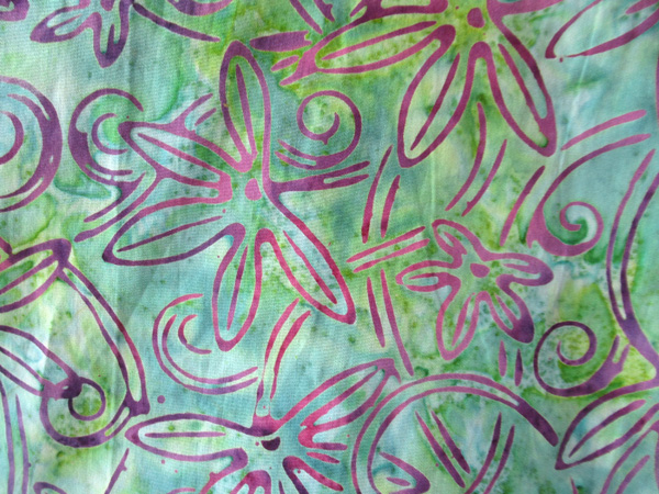 コットンバティック・バスローブ30404柄のアップ